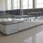hotel large capacity chest deep freezer curve glass open