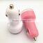 dual usb car charger with 12V socket custom usb car charger for iphone 5/5s