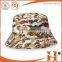 Custom leopard bucket hat 100% cotton factory manufacture