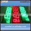 Red 15 inch LED waterproof yellow led gas station price sign