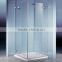 2015 china hinge swing toughened glass shower pannel