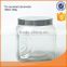 High quality cylindrical & square glass storage jar with lid