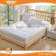 hotel bed waterproof White plain fabric quilted mattress topper with elastic