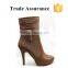 women cowgirl boots anti-slip snow boots