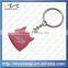 lovely cartoon handsome boy 3D soft PVC rubber keyring