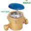 single jet wet type brass water meter medidor de agua