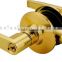 North American zinc alloy or aluminum outdoor gate lever locks handles with golden color