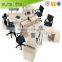 Modern new design office workstation for 6 person artificial slab China funiture