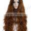  express ombre long hair wig cheap heavy density full silk base wig