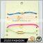 Fashion wholesale cheap neon cords braided friendship bracelet chains bracelet