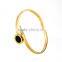 One stone simple design stainless steel bangle
