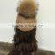 Fashion design 100% wool pompom felt hat riding hat horseman hat