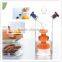 China Supplier Heat Resistant Home Decoration Cooking Glass Oil and Vinegar Bottle,2 in 1 Kitchenware Glass Olive Oil Dispenser