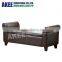 Leather bench bed foot stool storage ottoman