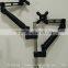 gas spring aluminum dual monitor arm vesa mount