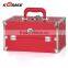 Sunrise 2016 Red Hot Sale beauty odm hard side Make up Case bling custom cosmetic case
