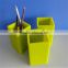 simple /cute / multi-shape pen holders for office stationery list made by silicone/rubber