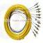 FC 12 cores Fanout fiber optical pigtail/Fiber bundle