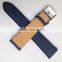 Quick Release Pin Canvas Studded Leather Watch Strap