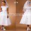 2016 New Design High quality Lovely Popular White Flower Girl Children Wedding Dress