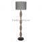 2017 hotel decorative unique polyresin floor lamps with linen shade good for inn decor high end