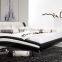 white modern leather beds