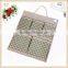 Jute linen wall hanging storage bag