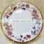 Porcelain dinnerware of gold flower decal for 85 pcs