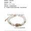 Fashion pearl bracelet jewelry 7mm AAA button round white pearl bracelet