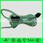 nema 5-15 plug UL textile extension cord with 303 inline switch