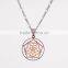 Wholesale chakra jewelry fashion long chain necklaces flower pendant