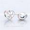 X121A Globalwin 925 European Swing Charm, Diamond Heart Bead Charm