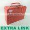 Fashion small suitcase hard paper cardboard storage handbag gift box packing and printing