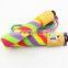 Cheap Rainbow Handle Cotton And Rubber Skipping Rope