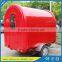 Factory Supply Mobile Ice Cream Cart, Customized Logo Street Fast Food Cart/ Fast Food Trailer