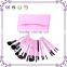 23pcs magnetic pink makeup brush set makeup set with custom logo makeup brush bag