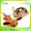 Wholesale cheap price cute double layer plush cosmetic Stationery Pencil Bag