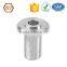 Custom made precision aluminum thread parts screw machining