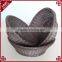 Handweaved strong functional rattan round bread fruit basket for supermarket