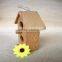 Houseshaped bird nest wood bird nest wood swallow bird nest for double round wood window