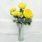 Yellow peony flowers artificial