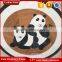 Panda pattern marble waterjet hall flooring designs