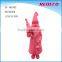 Flocking resin standing santa claus figure