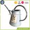 Galvanized zinc metal watering can with decal printing