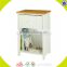 wholesale baby wooden white shelf with cabinet high quality white shelf W08D021