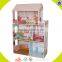 wholesale beautiful wooden toddler doll house toy kids blue wooden doll house top sale wooden doll house toy W06A038