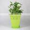 colourful square plastic flower pot
