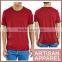 red Slim Fit T-Shirt with crew neck Custom Short Sleeves Mens T-shirt casual plain t shirt For Male