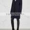 Wholesale Ladies Apparel Navy Side Slip Pockets Long Sleeve Wool Felt Coat(DQE0375C)