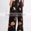 Wholesale Women Apparel Multicolor High-rise Printed Silk-crepe Wide-leg Pants(DQE0393P)